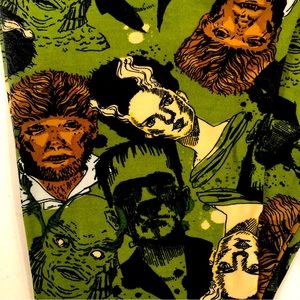 NEW Lularoe Leggings OS Horror Monsters Halloween Heads Scary Fun Creepy Green